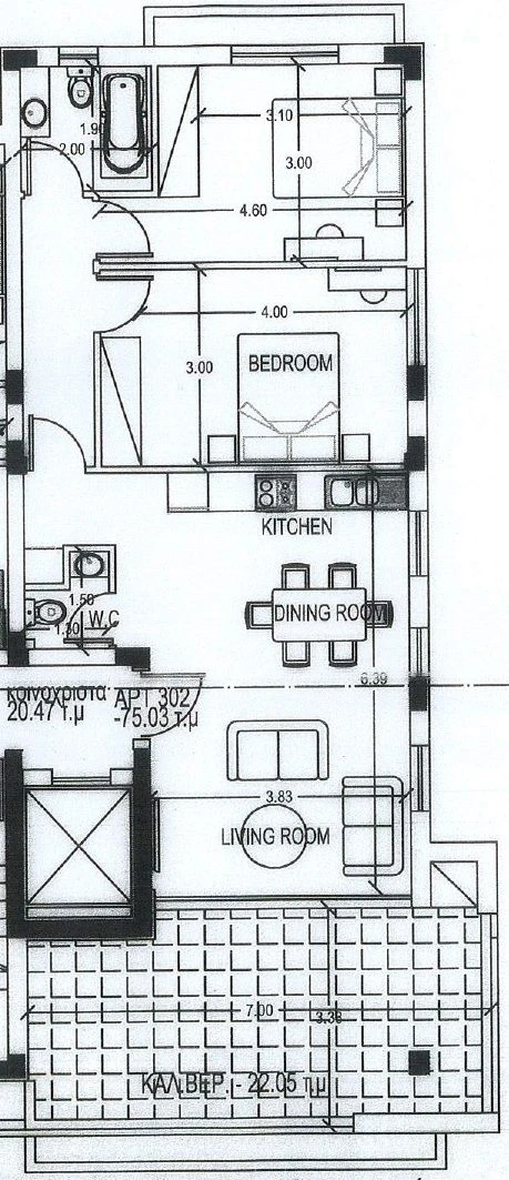 2 bedrooms, 75 sq.m., image 1